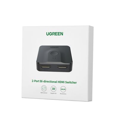 9. Ugreen Switch HDMI-Splitter-Switch - 2x HDMI 4K 60Hz schwarz (CM217)