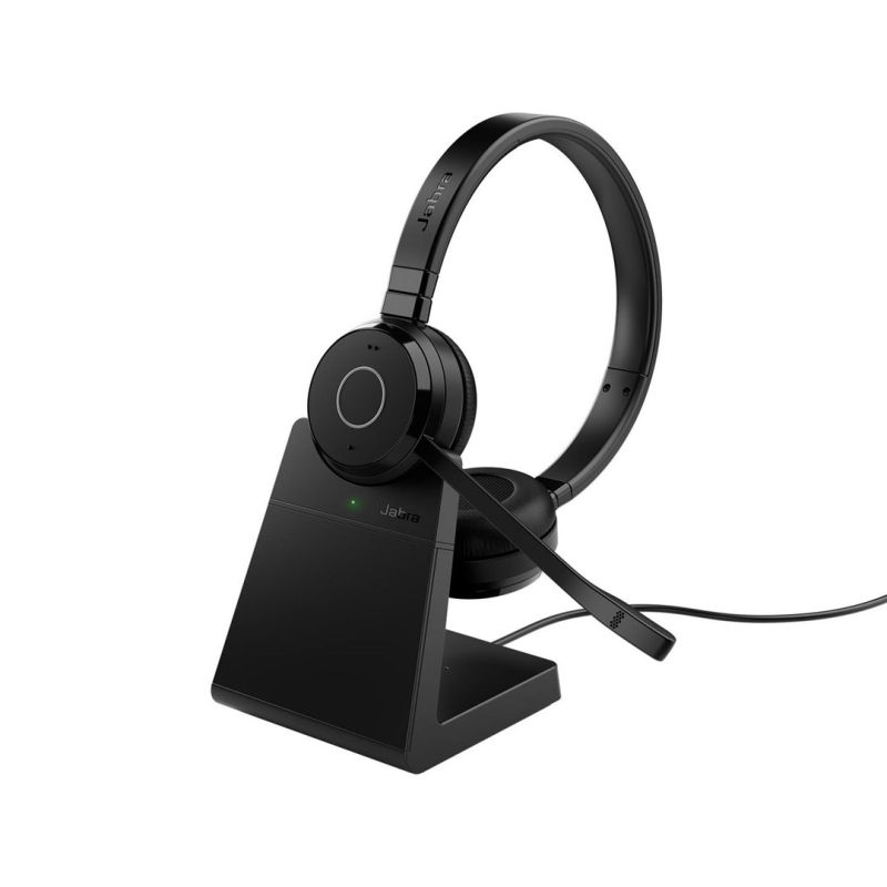 2. Jabra Evolve 65 TE Headset, kabelgebunden & kabellos, Kopfbügel, Büro/Callcenter, USB Typ-A, Bluetooth-Ladeschale, Schwarz