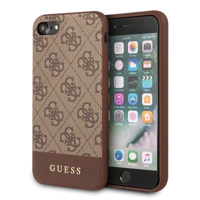 Guess 4G Stripe Collection Hülle für iPhone 7 / 8 / SE 2020 / SE 2022 - Braun