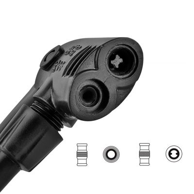 3. Rockbros GP6532B Standpumpe mit Manometer – Schwarz und Orange