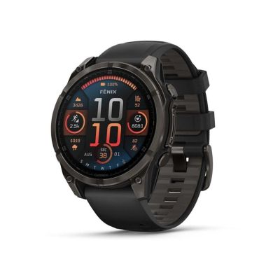 9. Garmin fenix 8 3,56 cm (1.4") AMOLED 47 mm Digital 454 x 454 px Touchscreen Schwarz WLAN GPS