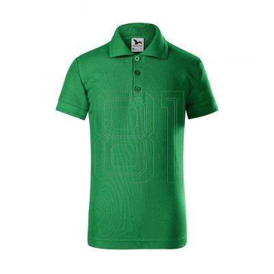2. Piqué-Poloshirt für Kinder (Grasgrün)