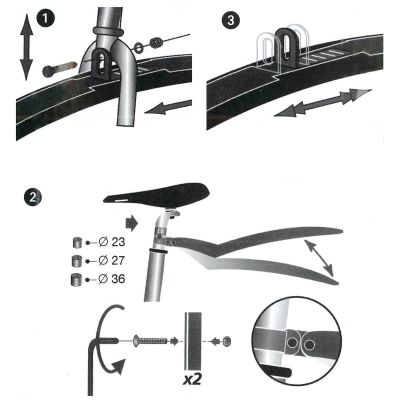 14. DUNLOP 24-26 Zoll MTB-Schutzblechset