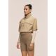 5. CASALL Damen-Trainingsjacke mit kurzen Ärmeln, Sandfarbe