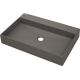 Aufsatzwaschbecken aus Granit mit Armaturenplatz – 60 x 40 cm