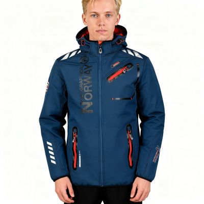 6. Geographical Norway Softshell ROYAUTE DB MARINEBLAU ROT HERREN 068 (WY2001H/GN/Marineblau / Rot)