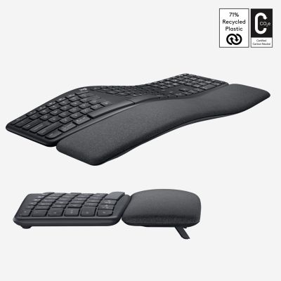 4. Logitech ERGO K860 Tastatur – GRAPHITE Wireless