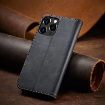 8. Magnet Fancy Case Hülle für iPhone 14 Flip Cover Wallet Ständer schwarz