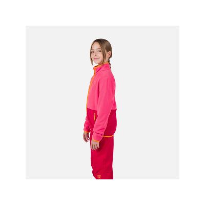 5. Rossignol Jr Strawpile Fleece Fz Rosa Sweatshirt