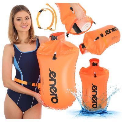 14. Aufblasbare Rettungsboje mit Trockentasche 2-in-1 ENERO 69 x 37,5 cm
