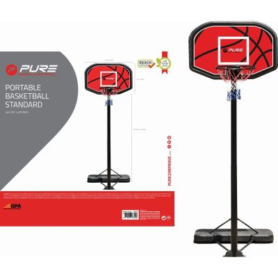 18. PURE 2 IMPROVE VERSTELLBARES BASKETBALLSET 1,90-3,04M