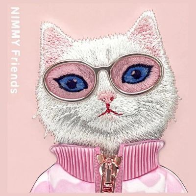 10. Nimmy Cool&Cute 2.0 Katzenhülle für iPhone 16 - Rosa