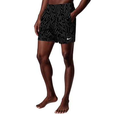 Nike Breaker Tossed Swoos 5" Volley-Badeshorts schwarz NESSG572 001