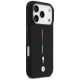 4. BMW M Silikon-MagSafe-Hülle mit dreifarbiger Linie für iPhone 17 Pro – Schwarz