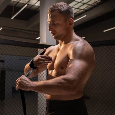 3. Baumwoll-Boxbandagen - 4 Meter | Schwarz