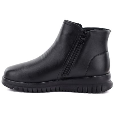 7. Bequeme Damen-Ankle-Boots mit Keilabsatz, schwarz, Potocki PT16398