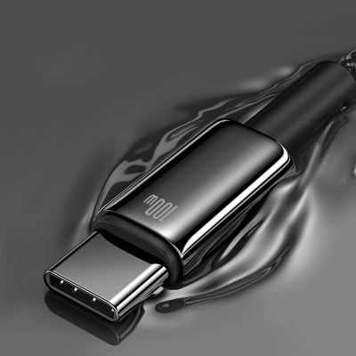 13. Baseus Wolfram Gold USB-A auf USB-C Kabel 480Mb/s 100W 1m Schwarz (CAWJ000001)