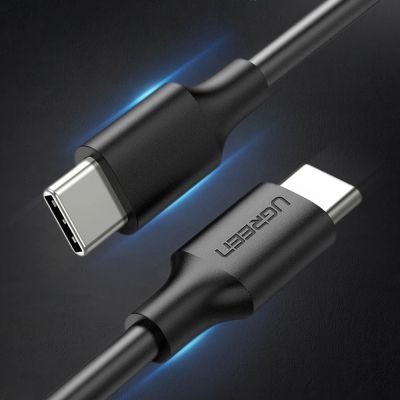 12. Ugreen US286 USB-C – USB-C PD QC 3A 480 Mbit/s 1 m Kabel – Schwarz