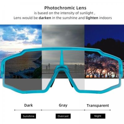 3. Rockbros polarisierte Sportbrille, Blau