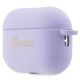 3. Guess, GUAP2LSCHSU AirPods Pro 2 Cover Lila/Lila Silikon-Charme-Herzkollektion