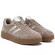 4. Beigefarbene Plateau-Sneaker aus Leder für Damen, S.Barski LR62-7107