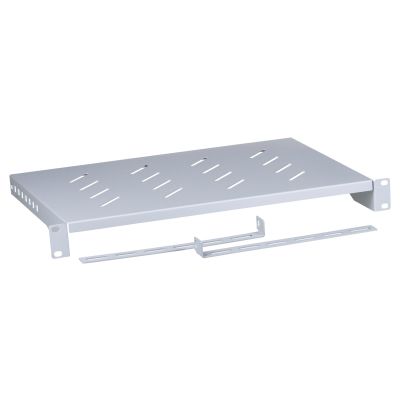 LANBERG Regal für Schränke 19" 600 mm (1 HE, 483 x 330 mm) Grau AK-1004-S
