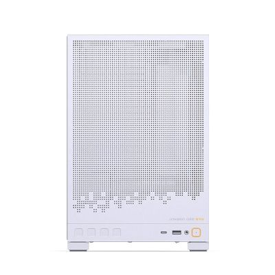 6. Jonsbo D32 STD PC-Gehäuse, Weiß, Mini-Gehäuse, mATX, gehärtetes Glas – Weiß