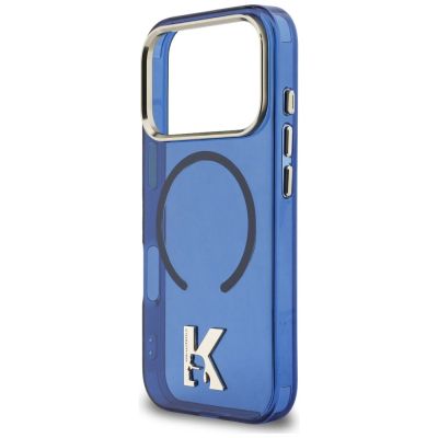 6. Karl Lagerfeld IML K Head Logo MagSafe Hülle für iPhone 17 Pro Max - Blau