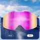 4. Qunature Pink rahmenlose Skibrille – Pink