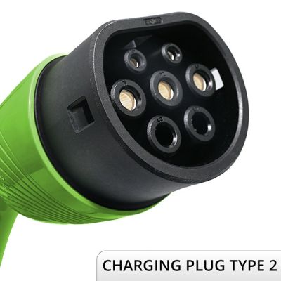 4. Qoltec Mobile Ladestation für Elektrofahrzeuge und Hybridfahrzeuge mit 2-in-1-Ladeeinstellung Typ 2 | 11 kW | 400 V | CEE 16 A | Wi-Fi | TUYA | SMART LIFE | LCD | Tragbar | Wallbox | 5 m