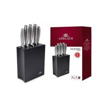 GERLACH. MESSERBLOCK-SET, 5-teilig, MODERN SCHWARZ %%%