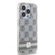 4. DKNY IML Checkered Mono Pattern & Printed Stripes MagSafe-Hülle für iPhone 13 Pro Max – Beige