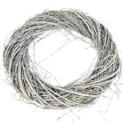2. DEKORATIVER KRANZ 40 CM WEISS