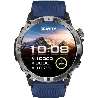 7. Smartwatch Gravity Schwarzes Armband + Armband GT46-2
