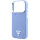 6. Guess MagSafe-Hülle mit genarbtem Dreieckslogo für iPhone 18 Pro Max / 17 Pro Max – Blau