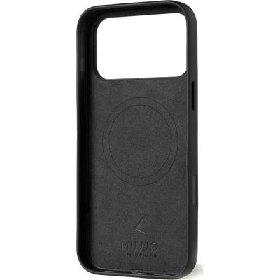 11. Mujjo iPhone 17 Pro Max Schwarze Lederhülle