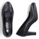 5. Rieker 41560-01 schwarze Lederpumps mit Blockabsatz