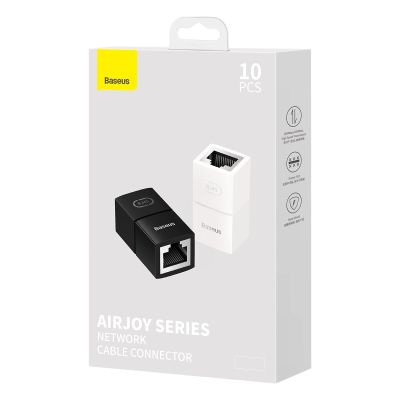 8. Netzwerkkoppler Ethernet RJ-45-Kabelstecker Baseus AirJoy Serie 10 Stück - weiß