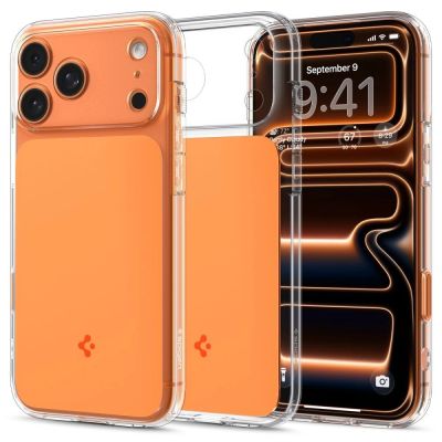 Spigen Thin Fit MagSafe Hülle für iPhone 17 Pro – Transparentes Orange