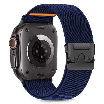 Tech-Protect Nylon-Verschluss für Apple Watch 44 / 45 / 46 / 49 mm - Marineblau