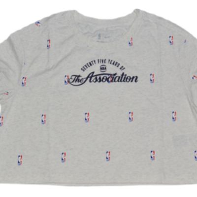 2. Nike NBA N31 Courtside Langarm-Crop-T-Shirt für Damen, Farbe: Birch Heather - DA6810-051