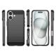 3. Carbon Case Silikonhülle für iPhone 16 Plus - Schwarz