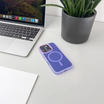 7. Magnetic Collection MagSafe-Hülle für iPhone 16 Pro Max – Lila