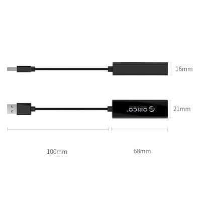3. Orico UTJ-U3 1 Gigabit USB-A 3.0 Externe Netzwerkkarte – Schwarz