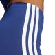 6. adidas Essentials 3-Streifen Damen-Radlerhose mit hohem Bund, Blau, JE1225