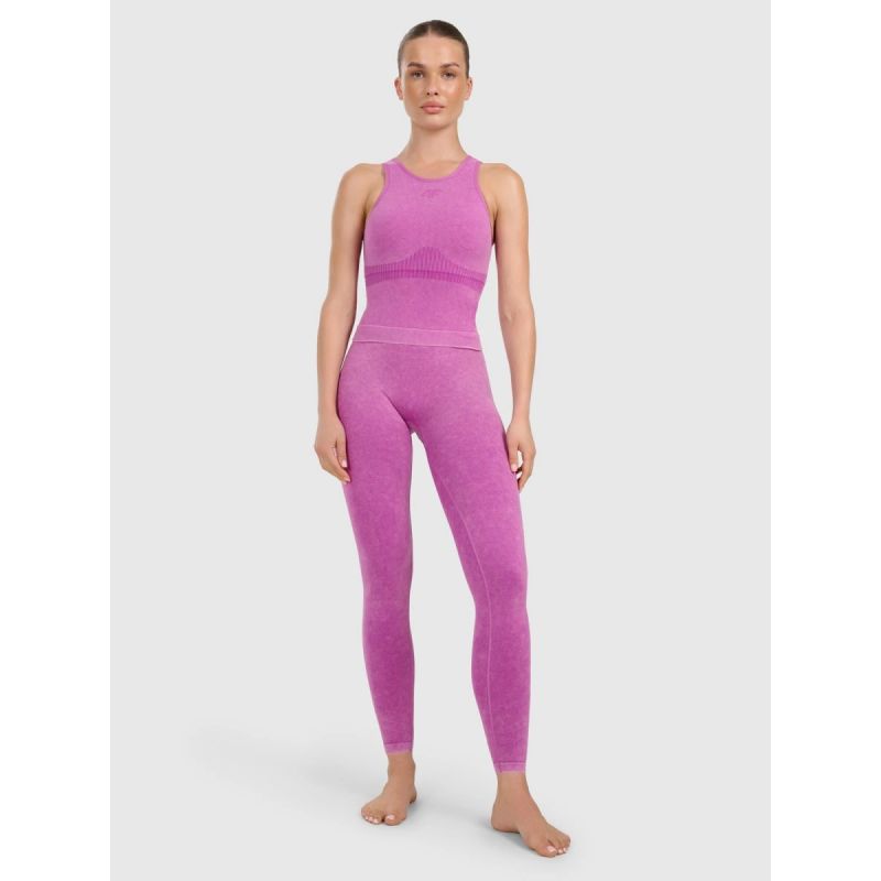 4. Damen 4F Slim Schnelltrocknendes Yoga- und Pilates-Top 4FWAW25TFSLF578-54A