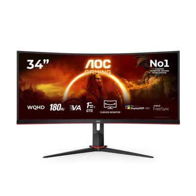 11. AOC Monitor 34"/ CU34G2XP BK 2xHDMI 2xDP 5xUSB
