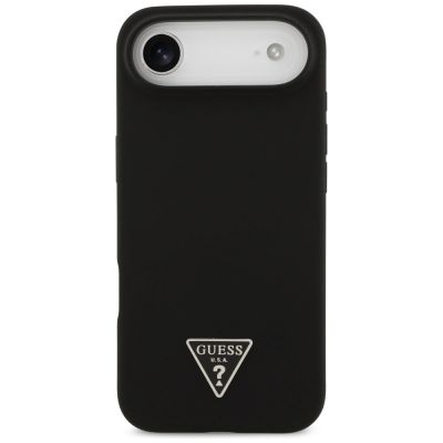 3. Guess Silikon Triangle Logo MagSafe Hülle für iPhone 17 Air - Schwarz