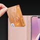 14. Dux Ducis Skin Pro Hülle für iPhone 16 Pro Max mit Klappe und Kartenfach – Pink