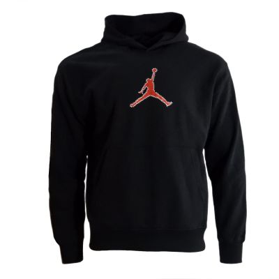 Air Jordan Flight MVP Hoodie für Herren, Schwarz/Rot - FN6352-010